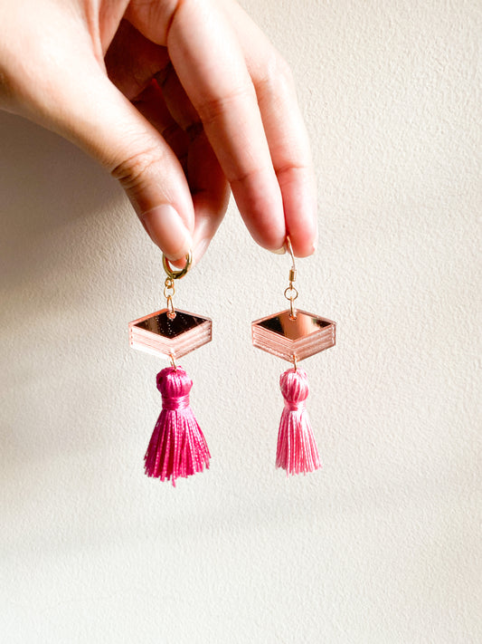 Kuih Lapis (with tassels) Earrings