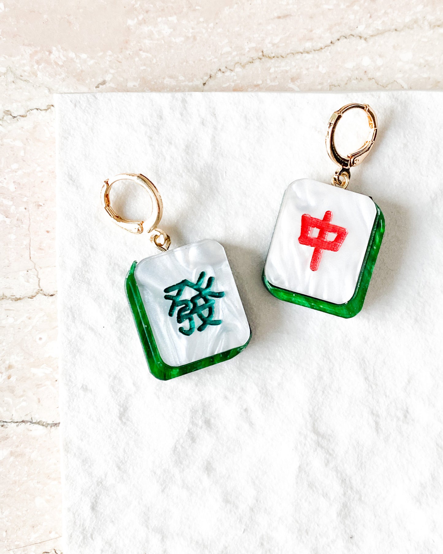 Mahjong Earrings